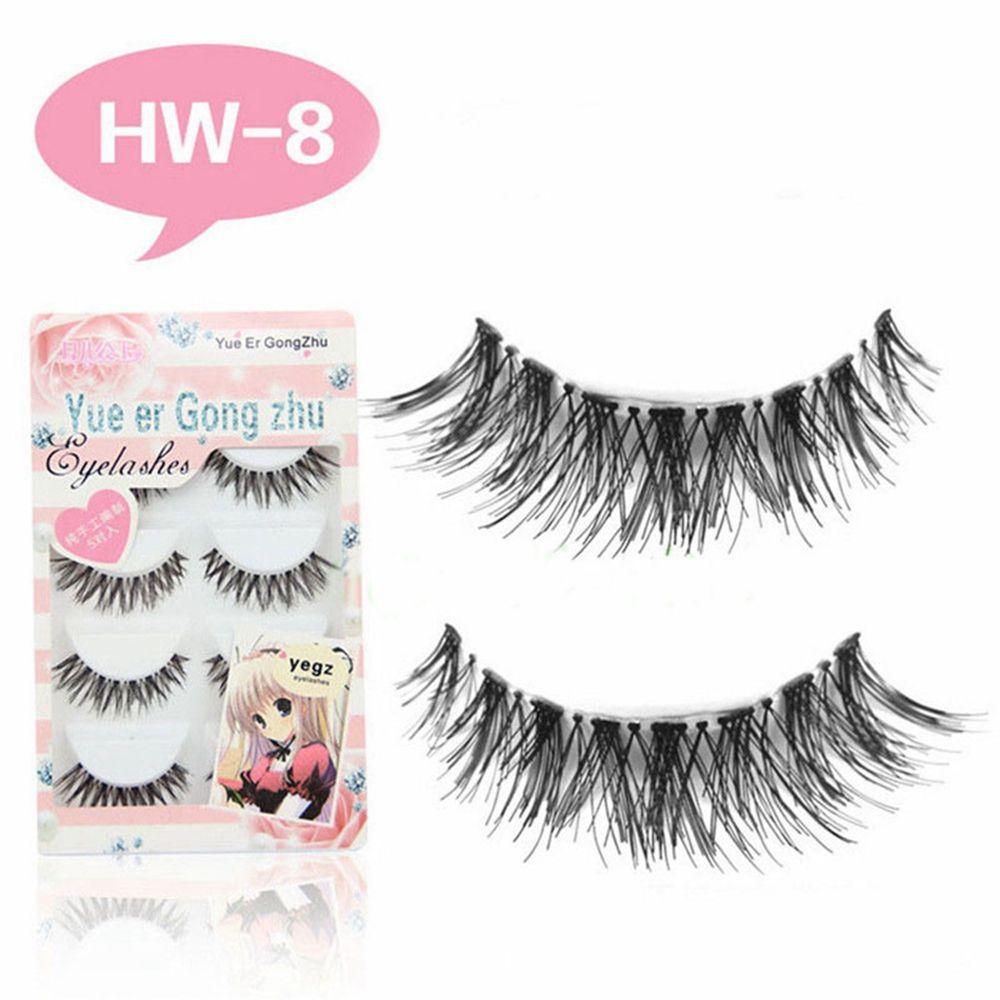 5 Pairs Natural Soft Long Eye Lashes Extension Cosmetic False Eyelash
