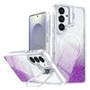 Magnetic Case For Samsung Galaxy S25 / S24 Gradient Glitter Shockproof TPU PC Phone Cover