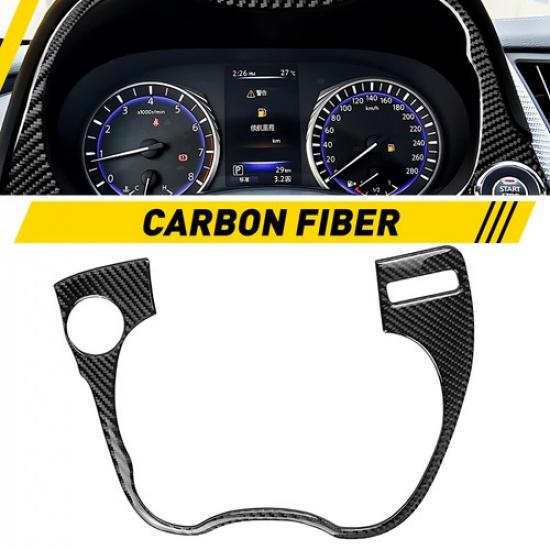 Driver Side Dashboard Frame Cover Trim Carbon Fiber For Infiniti Q50 2014-
