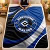 Flannel BlanketHamburger SV Football Warm Soft Throw Blanket for Indoor Sofa Bed Living Room Use