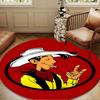 Luke Wild West Round mat, Anti-slip Circle Carpet Chair rug For livingroom,Bedroom, doormat home decor Gift Christmas Gifts