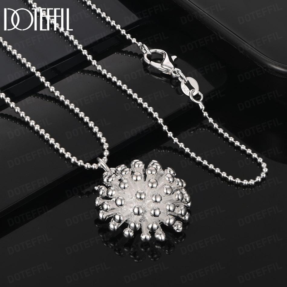 Подвеска-ожерелье с подвеской в виде фейерверка из стерлингового серебра 925 пробы Модные украшения