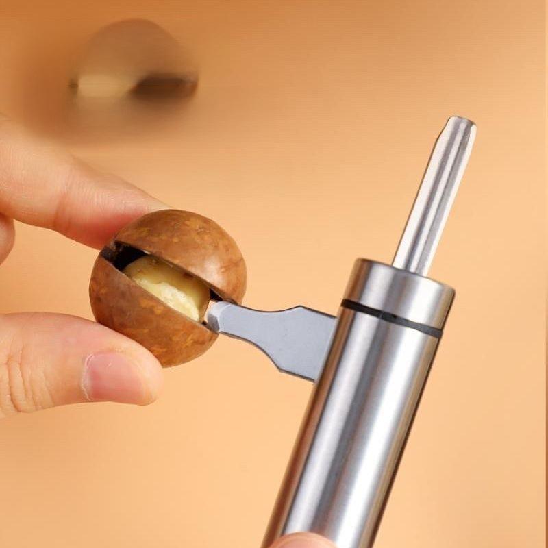 Effortless Nut Cracking Heavy Duty Stainless Steel Nut Cracker for Pecans, Walnuts, Hazelnuts More Ergonomic Durable Kitchen Tool