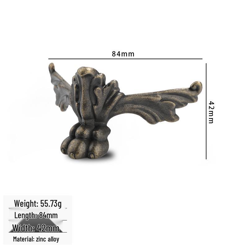 Zinc Alloy Tiger Paw Wooden Box Decorative Furniture Feet for Cabinet or Table