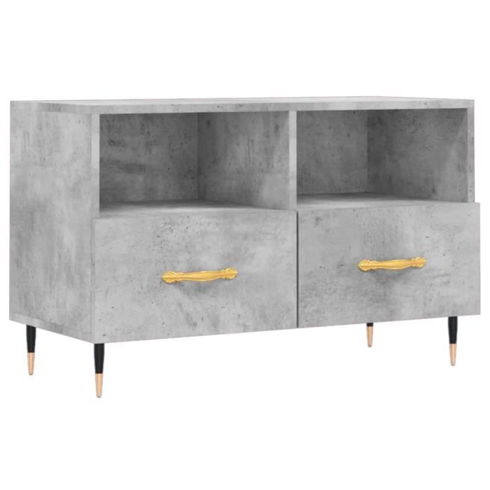 VidaXL TV Stand Concrete Grey 80x36x50 Cm Engineered Wood 828952