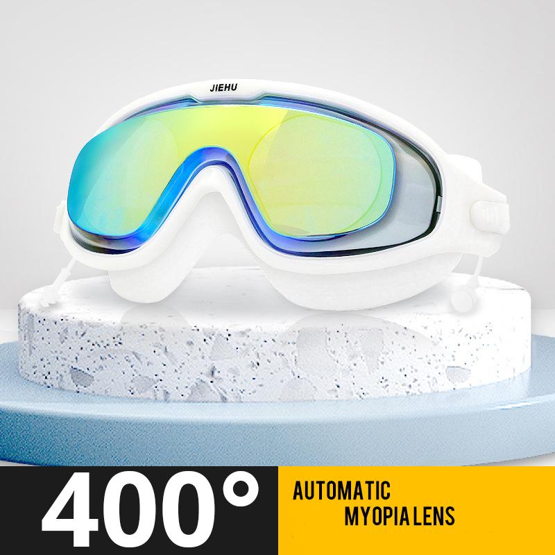 Очки для плавания при близорукости, оптические противотуманные очки для плавания, корректирующая маска для подводного плавания с диоптриями, бесплатные беруши и сумка для хранения