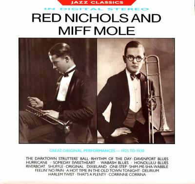 Виниловая пластинка RED NICHOLS MIFF MOLE Great Original Performances 1925 REB664 BBC Records и 1988 UK Jazz Б/у