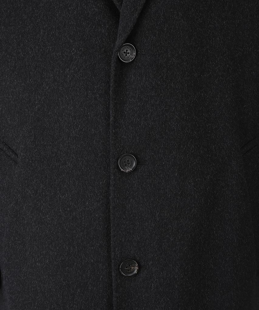 Brooks Brothers Classic Town Coat (Charcoal) (Bbcsmf2195Vew)