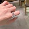 Изысканные кольца-бабочки с цирконами для женщин и девочек, модные геометрические открытые регулируемые кольца, обручальные свадебные украшения, подарки