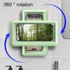 Shower Phone Holder Waterproof-480 Degrees Rotation Anti-Fog Touching Screen Case for Mirror Wall Bathroom Adjustable Height Bathtub Wall Phone Mounts