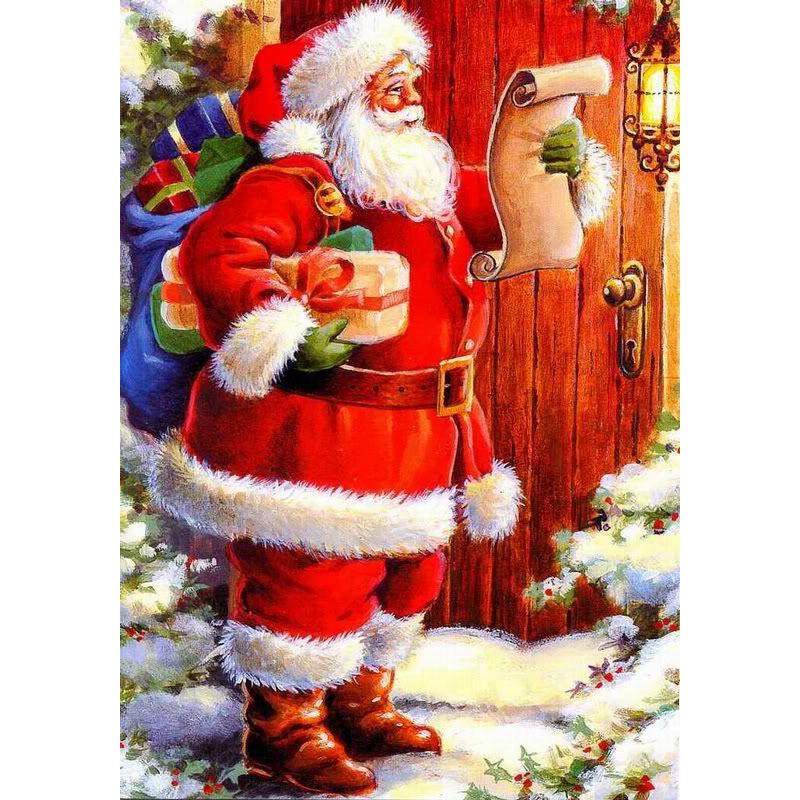 Санта-Клаус DIY 5D алмазная живопись полная круглая дрель Рождественская Алмазная вышивка крестиком мозаика наборы настенное искусство домашний декор