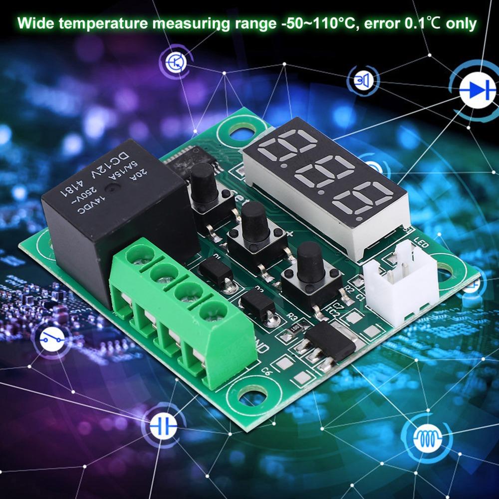 2pcs W1209 Digital Thermostat DC 12V Temperature Control Switch  for Rasp-Berry Pi