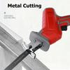 Новая аккумуляторная сабельная пила ручная пила сабельная пила 88В многофункциональная пила для резки металла дерева труб пила с набором из 4 пилок 2 аккумулятора