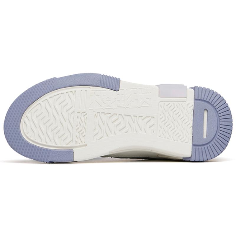Anta Life Collection PRO Нескользящие Легкие Низкие Скейт-Кеды Женские Бело-Фиолетовые Кроссовки 122228071-3