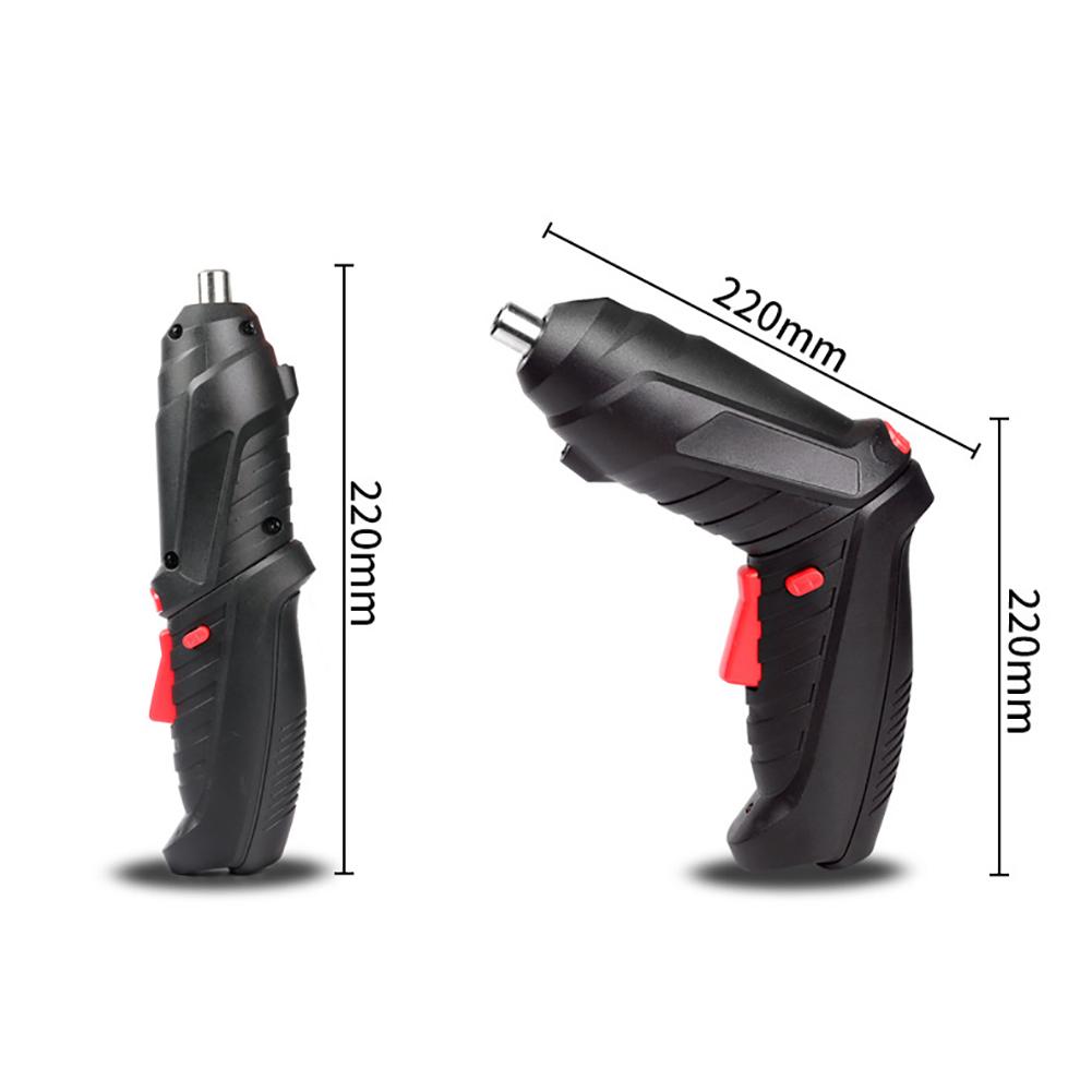 Компактный аккумуляторный электрический шуруповерт 3,6 В со светодиодной подсветкой и поворотной рукояткой для домашнего использования и удобного хранения
