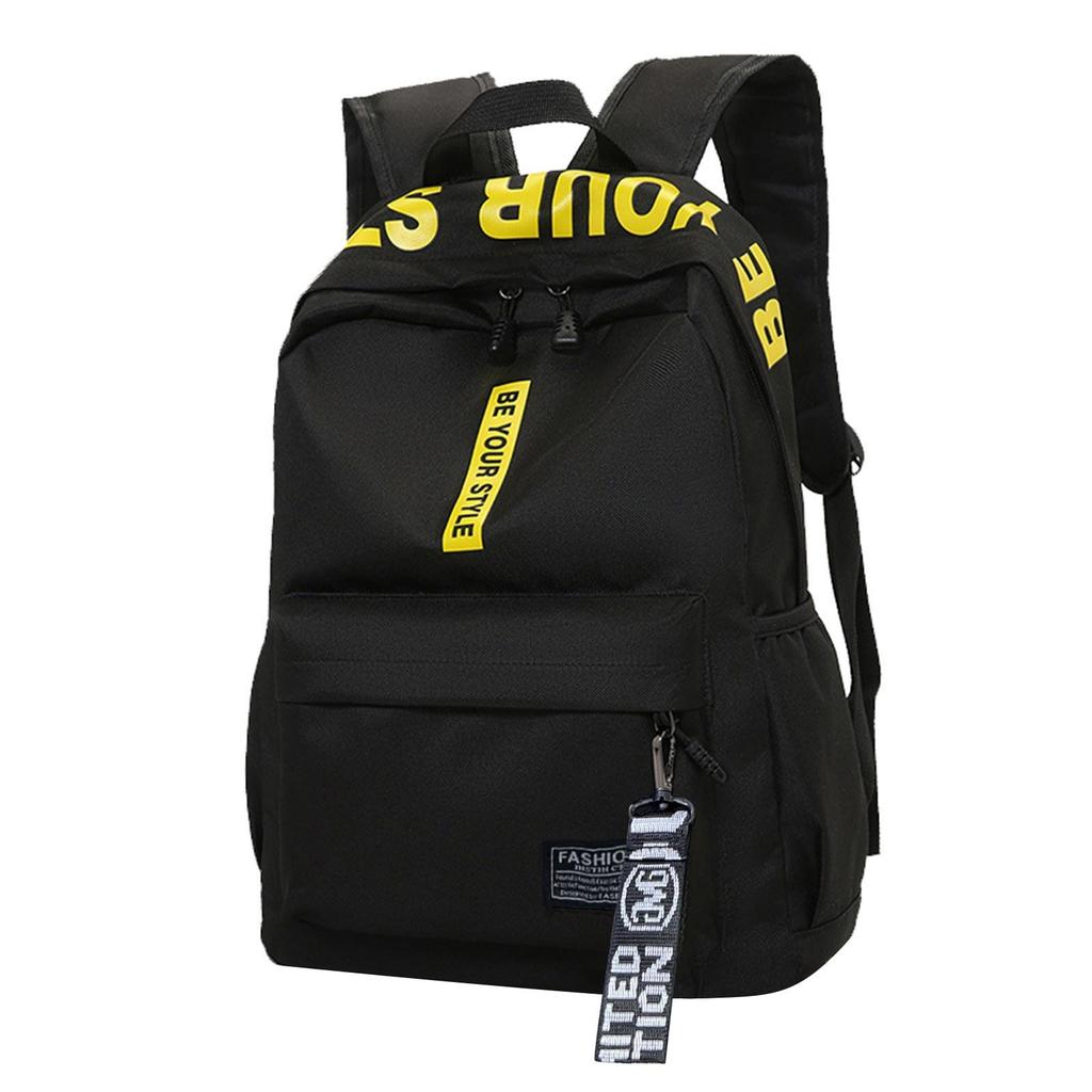 Большой емкости сплошной цвет водонепроницаемый нейлоновый повседневный рюкзак школьная сумка