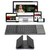 Портативная складная мини-клавиатура Bluetooth с тачпадом для Windows Android IOS Планшета iPad Телефона