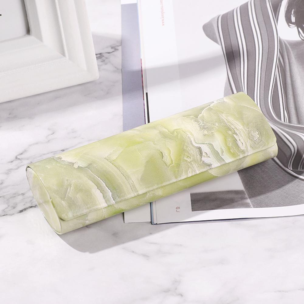 Sun Glasses Box Waterproof PU Portable Eyeglasses Case Strong Magnet Marble Pattern Glasses Box