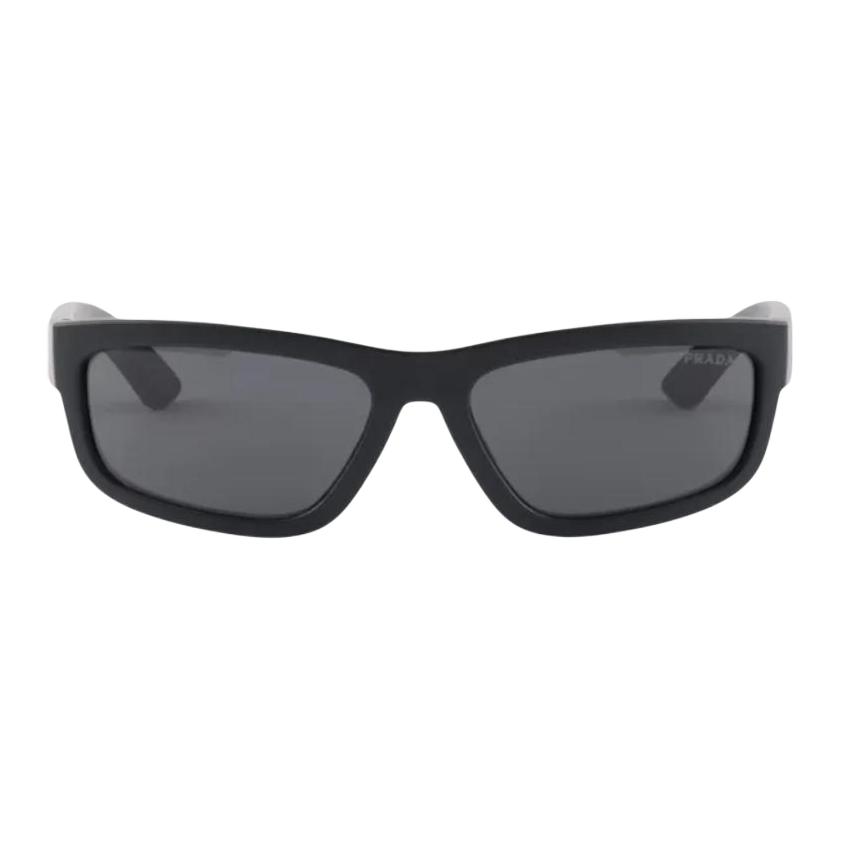 Prada Logo Detail Square Sunglasses Unisex sunglasses Black SPS05Z
