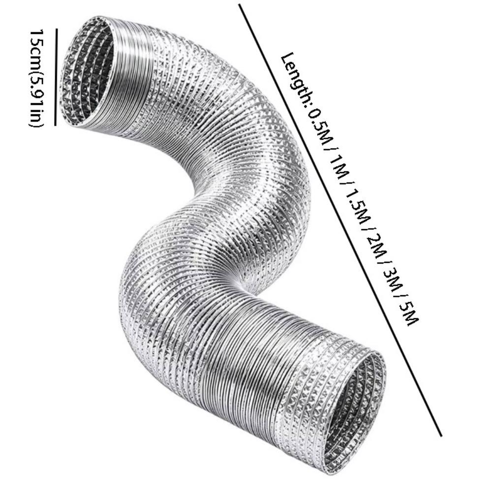 Aluminum Foil Air Conditioner Duct Heavy Duty AC Exhaust Hose Replacement Tube Apartment Rental