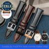 Натуральная кожа 22 мм Ремешок для часов для FOSSIL FS4835/FS5237/ME3052/FTW1114 Коровья кожа 20 мм Ремешок для часов Замена водонепроницаемого браслета мужской