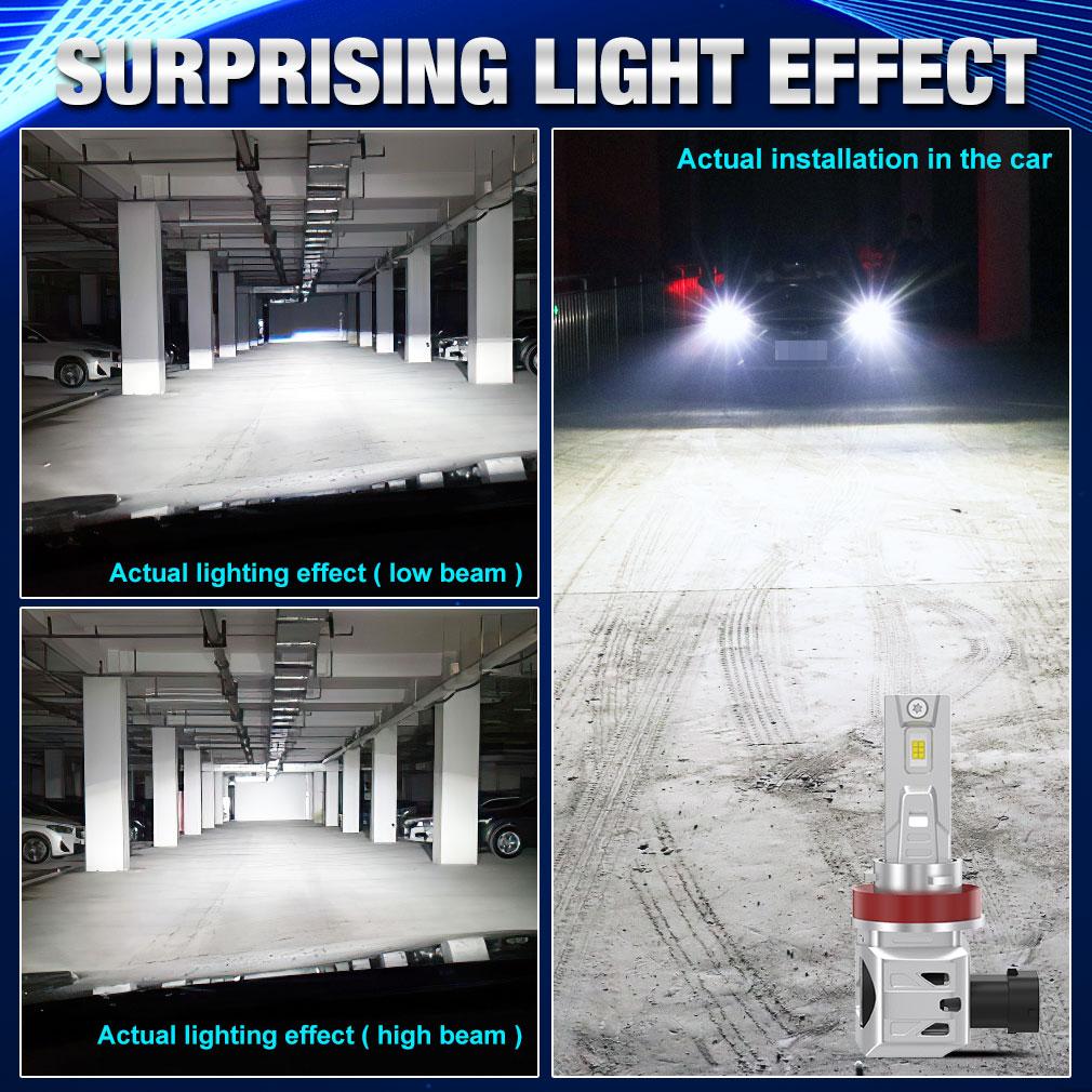 2 шт. H4 светодиодные лампы H7 20000LM 110 Вт HIR2 9012 H1 Canbus без ошибок H11 H8 H16 9005 9006 HB3 HB4 светодиодные белые светодиодные противотуманные фары автомобильные фары