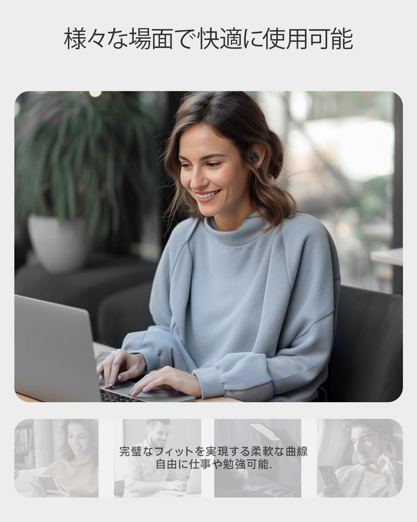 Беспроводные наушники с костной проводимостью, OWS, наушники с открытым ухом и заушными дужками, Bluetooth 5.3, с чехлом, 60 часов воспроизведения, IP68, AACSBC, для