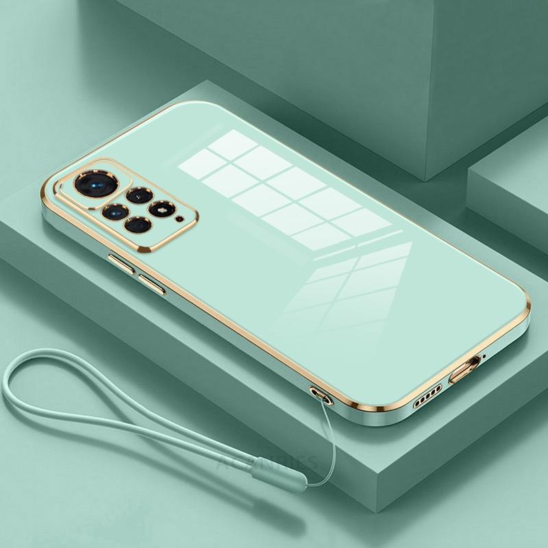 Note11s роскошный чехол-ремешок из силикона для Xiaomi Redmi Note 11s 4g 11 Pro 11pro Plus 5g 10 10s 9 9s 8 8t 7 мягкий чехол