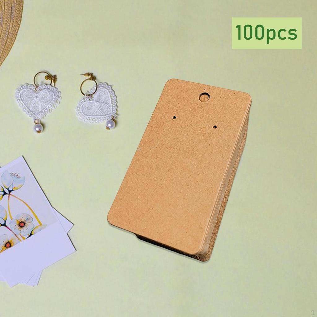 100 Pieces Earring Display Cards Holders Jewelry Storage for