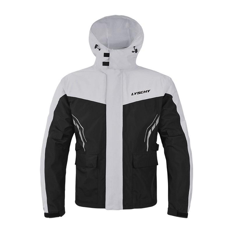 Mens Motorcycle Rain Suit Waterproof Riding Raincoat Separate Two-Piece Set Outdoor Cycling Touring
