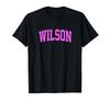 Футболка Wilson North Carolina NC Винтажный Спортивный Розовый Дизайн