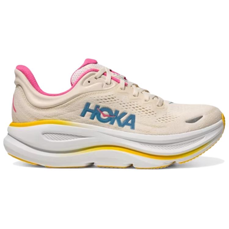 HOKA Bondi 9 Alabaster Birch Женские кроссовки Кремовые 1162012-ALBST