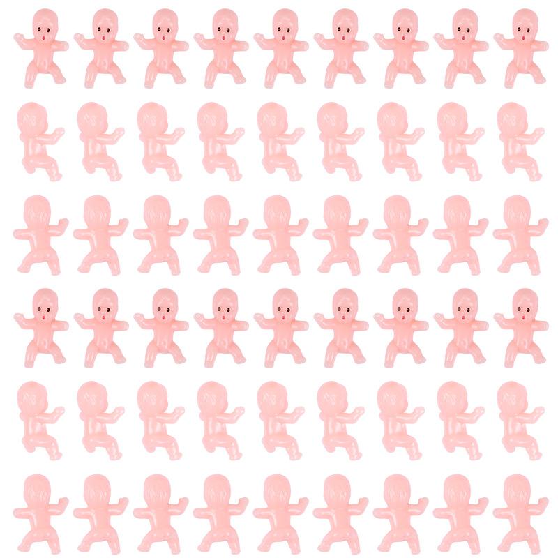 30/60Pcs Mini Plastic Babies Doll Baby Shower Favors Gender Reveal Party Decor Supplies Ice Cube Game Props Toy Gifts for Guests