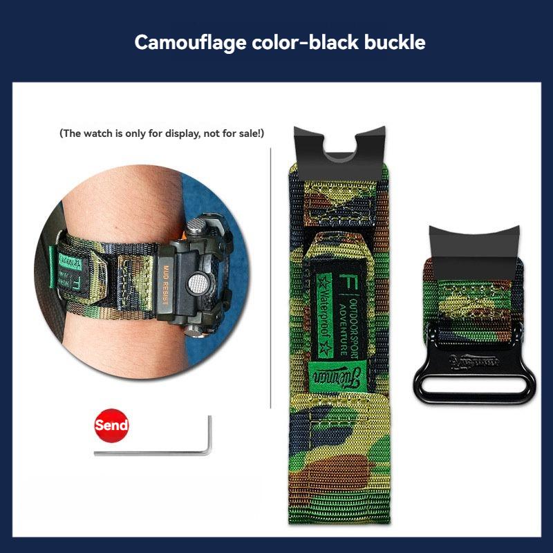 For Casio G-SHOCK 3rd generation Little Mud King 5594 Watchband GG-B100-1A modified nylon watch strap men Bracelet wristband