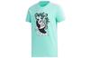 Neo T Shirts Men's Teal Crew Neck Moderate Straight Fit GK1553
