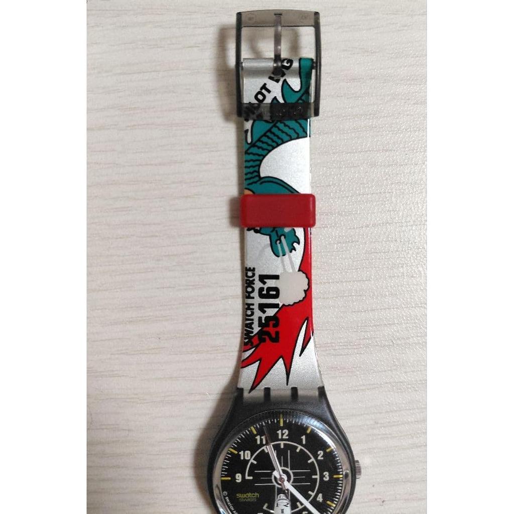 Б/у Рабочее состояние/С коробкой и гарантийным талоном] Swatch 90-х GOOD SHAPE GN704