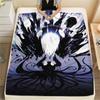 1 шт. Фланелевое одеяло с мультяшным принтом, Высококачественное, Удобное для всех сезонов, Домашний декор, Тепло и комфорт, Идеально для рождественского подарка на день рождения