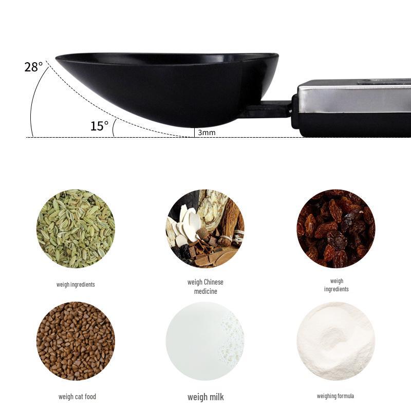 Цифровые весы-ложка - Точность 0,1 г Кухонные весы для еды и веса в граммах
