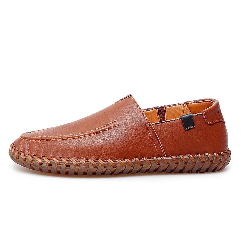 Осенняя мужская повседневная обувь из мягкой кожи ручной работы, мужская стильная обувь, удобные мужские дышащие мужские лоферы, кроссовки большого размера