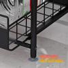 2-Tier Pull-Out Storage Rack Countertop Organizer Kitchen Bathroom Bedroom