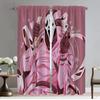 Kitchen Curtains for Bedroom Ghostface Living Room Curtain Halloween Decoration Partition Shades Home Interior Curtains 2 Pieces