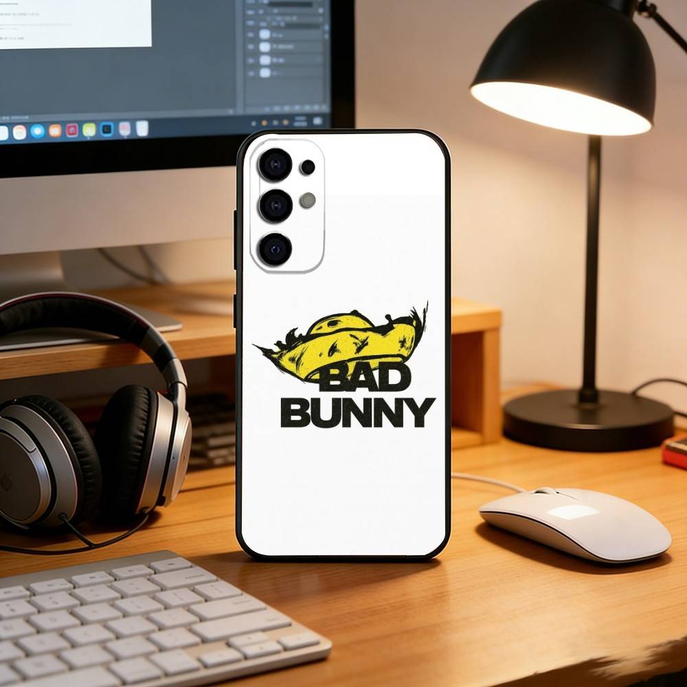 Чехол для телефона B-Bad B-Bunny DTMF для Samsung S25, S24, S21, S22, S23, S30, Ultra, S20, Plus, Fe, Мягкий силиконовый черный чехол