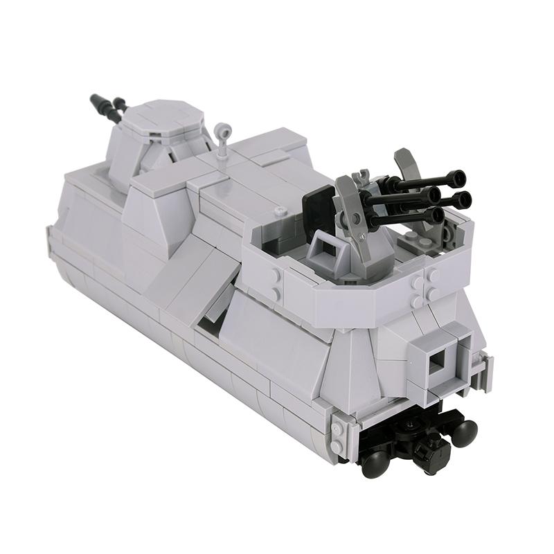 2025 Новый MOC Город Креативная Идея Поезд Артиллерийская машина Истребитель танков Строительный блок Кирпичики Детские DIY Высокотехнологичные Креативные Игрушки