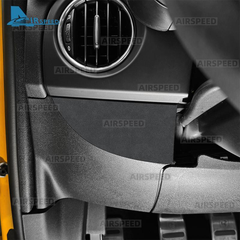 Верхняя замша для Abarth 595/695 2012-2024 Fiat 500 2008-2024 Наклейка LHD RHD Автомобиль Со-пилот Пассажирский ящик Внутренняя отделка Аксессуары