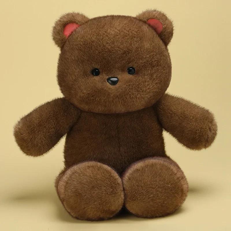 4 цвета плюшевые игрушки-медведи милая мультяшная кукла животное теплая детская успокаивающая кукла-медведь каваии домашний декор рождественский подарок на день рождения