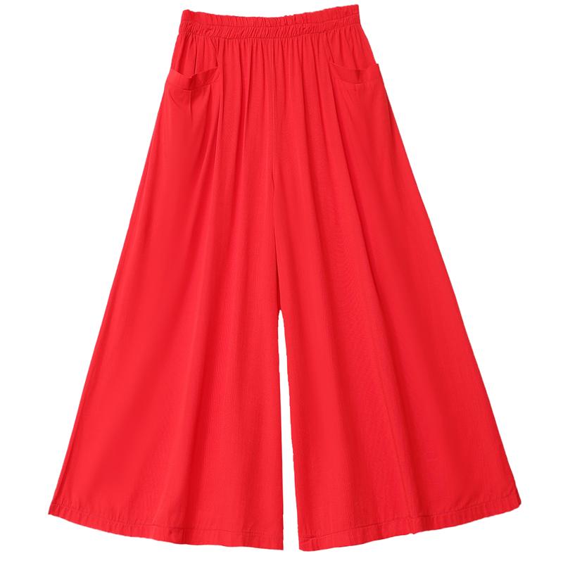 Летние винтажные широкие брюки женские большие размеры повседневные классические брюки большого размера с высокой талией