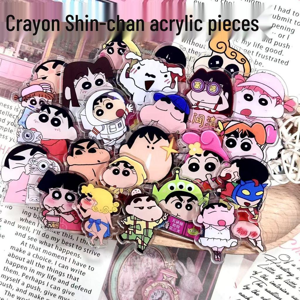Акриловые двусторонние нашивки Shin-chan для DIY - 2 см, 4 см, 8 см