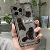 Lovely Cat Animal Soft Phone Case For iPhone 11 Case iPhone 15 Pro 12 13 14 Pro Max XR XS Max X 7 8 Plus SE 2020 Clear Y2k Cover