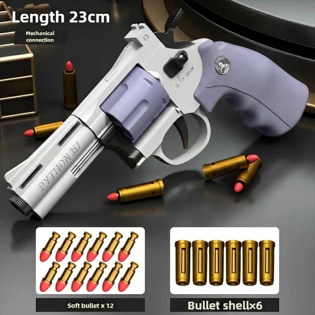 Новый Магнум Zp-5 357 Long Сплав Револьвер Мягкая Пуля Может Стрелять Пистолет Мальчик Симуляция Игрушка Повторяющийся Пистолет Детские подарки
