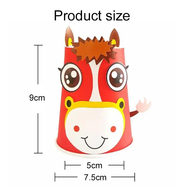 Детские Бумажные Стаканчики Наклейка Игрушка 3D DIY Ручная Работа Материалы Набор Полный Набор Дети Детский Сад Дошкольное Образование Игрушки TMZ